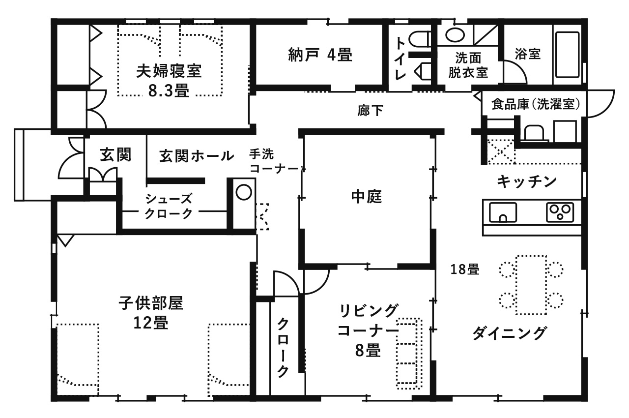 ホームズ 平屋の理想の間取りとは 注文住宅で平屋を建てる際の間取りの事例や注意点を紹介 住まいのお役立ち情報