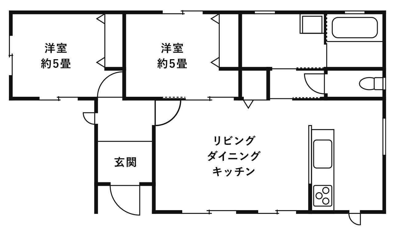 ホームズ 2ldkの平屋の広さはどのくらい おすすめの間取りやかかる費用の相場を紹介 住まいのお役立ち情報