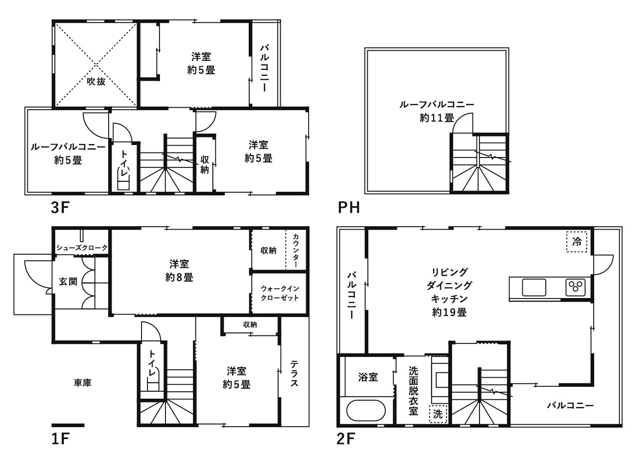 ホームズ おしゃれな3階建てを建てたい 外観と間取りのポイント 建てるときの注意点を紹介 住まいのお役立ち情報