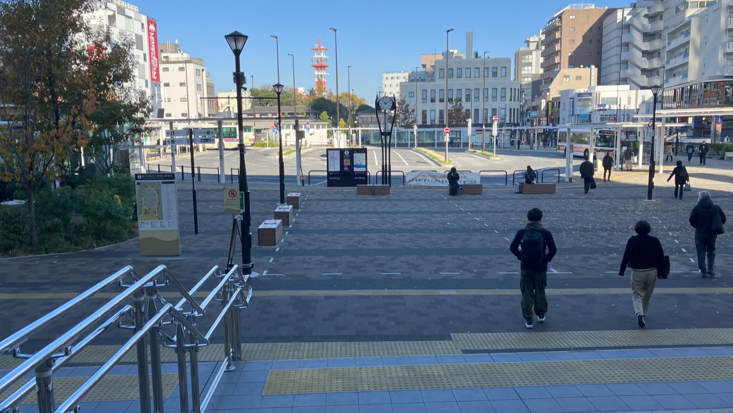 大規模な再開発がされた「国分寺駅北口」にあるロータリー