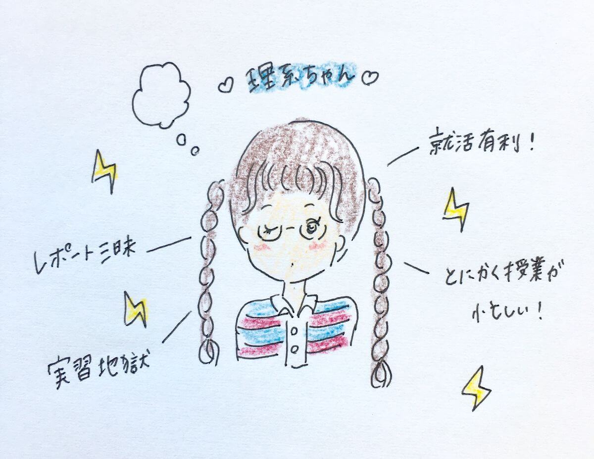 ホームズ イラストで解説 女子大生サークルの文系 理系学生 あるある 住まいのお役立ち情報 ホームズ イラストで解説 女子大生サークルの文系 理系学生 あるある 住まいのお役立ち情報