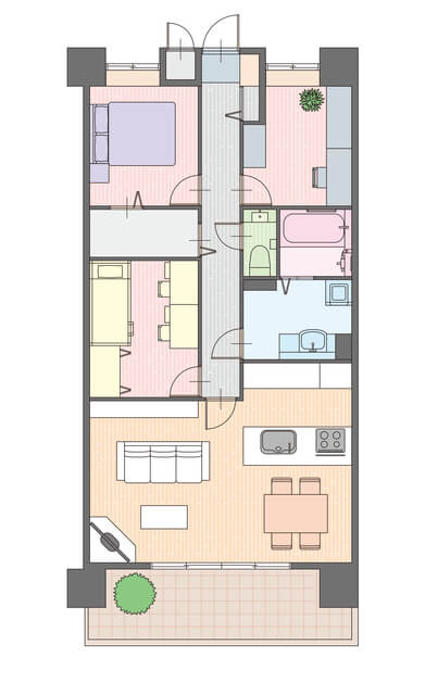 ホームズ 縦長リビング と 横長リビング 暮らしやすさは 住まいのお役立ち情報
