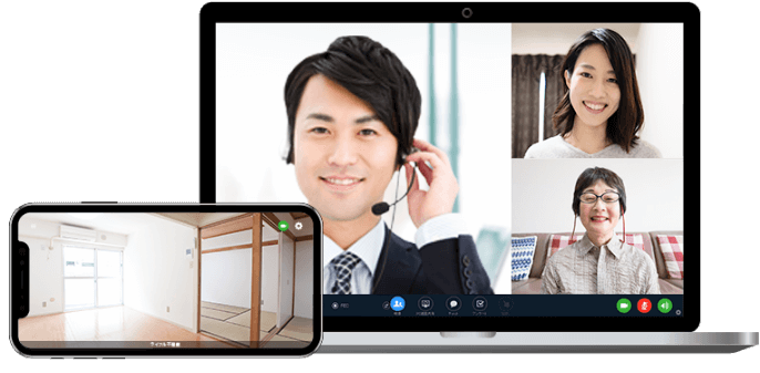 オンライン内見の様子