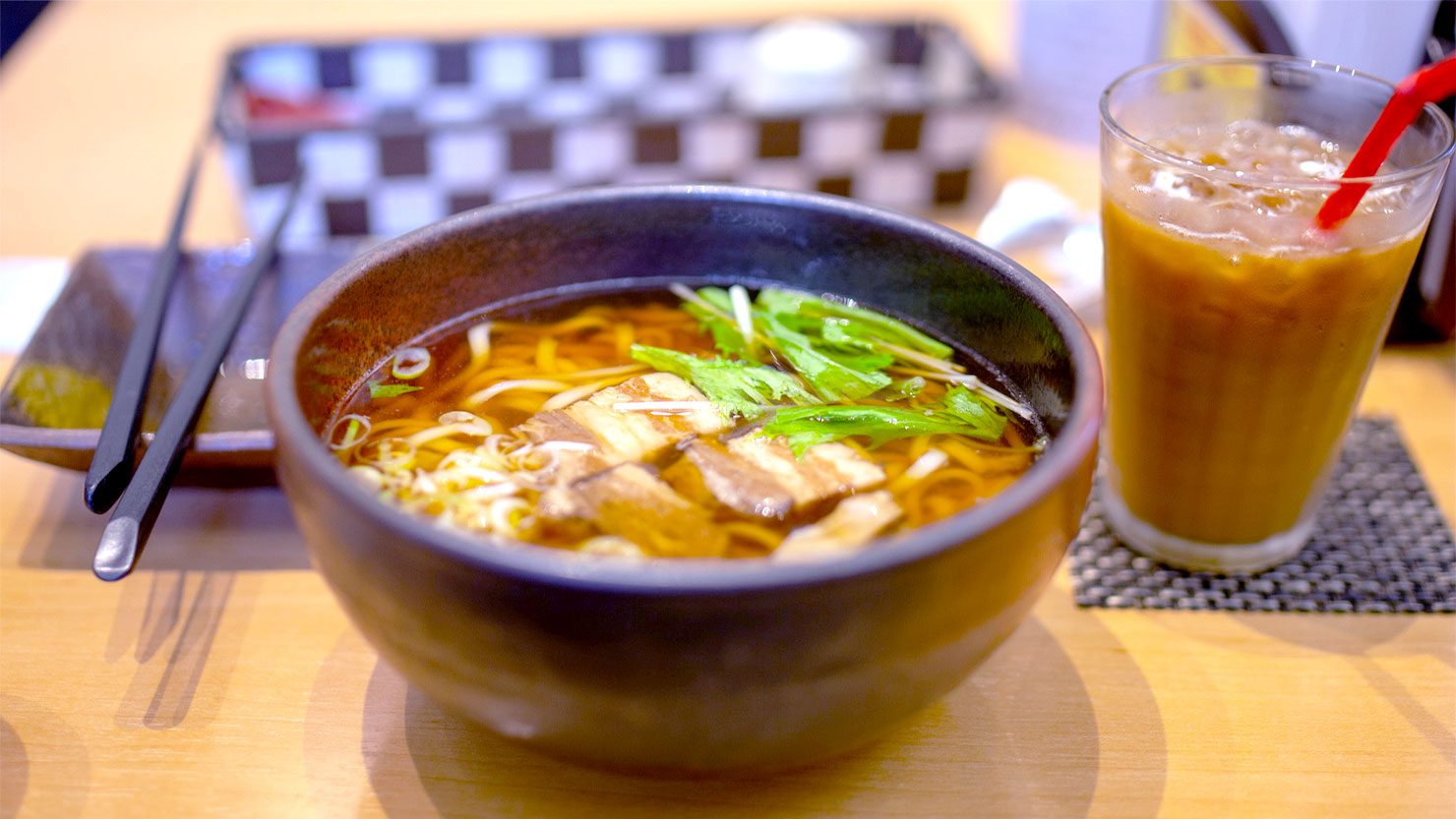 「小江戸黒豚(川越産の豚)」の角煮うどん