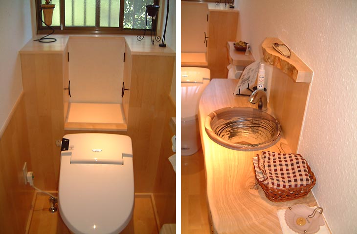 ホームズ 広いトイレを自然素材100 リノベーション ホームズ 広いトイレを自然素材100 リノベーション