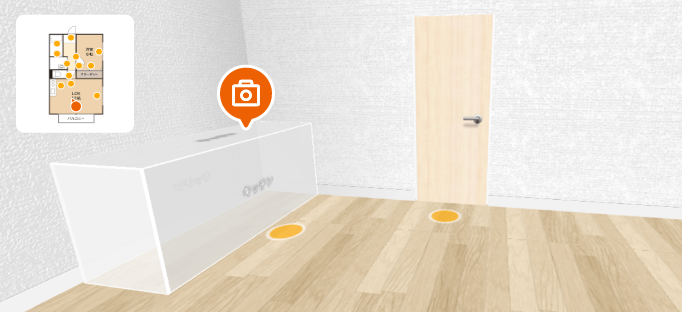 3D間取りのサンプルイメージ