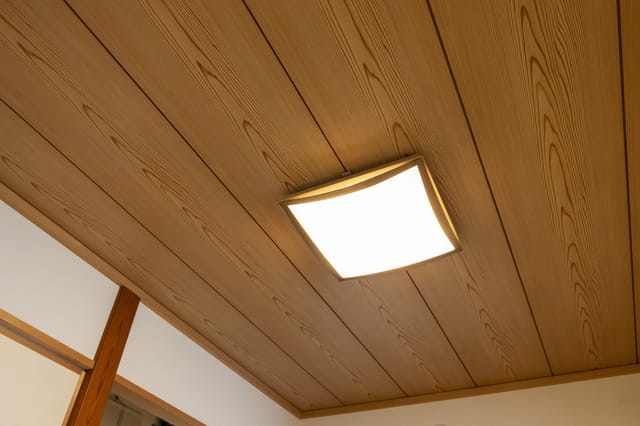 目透かし天井板 和室天井板 杉柾目 関西間 4.5帖用 9.8尺x尺6 6枚 - 5